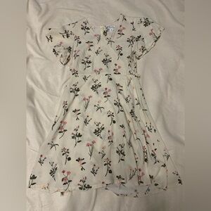 Nordstrom Cream Floral Kids Dress